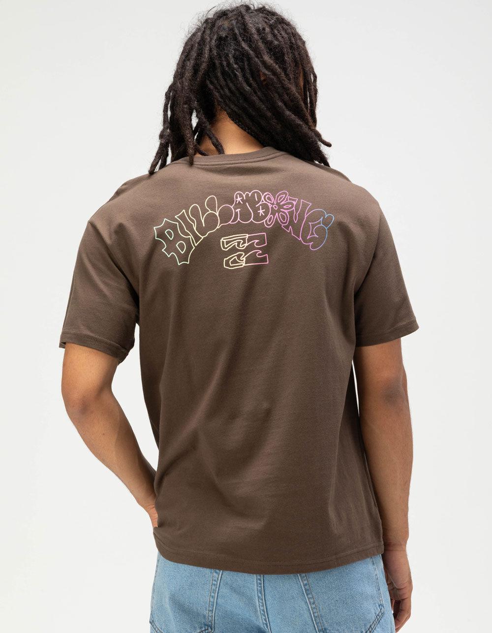 BILLABONG Fun Arch Mens Tee - DARK BROWN Product Image