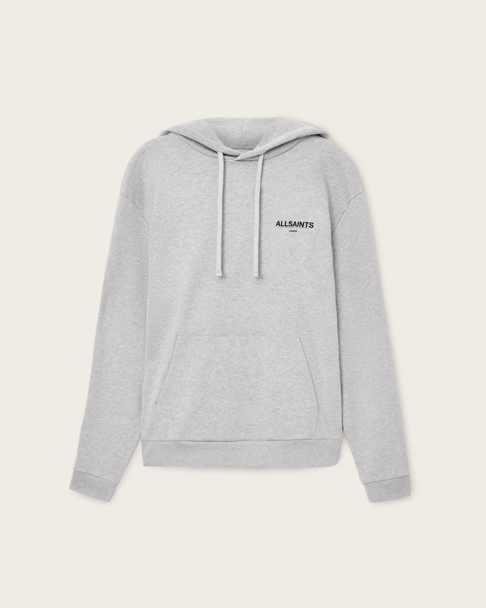 Halcyon Hoodie Light Grey Marl | ALLSAINTS US Product Image