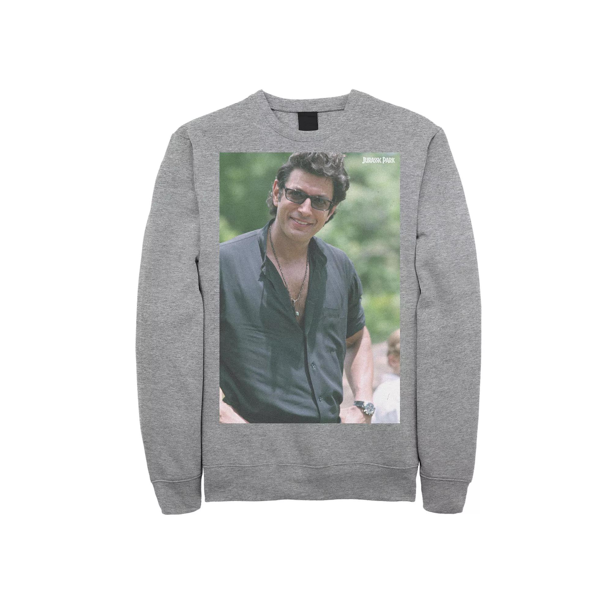 Men's Jurassic Park Jeff Goldblum Smile Poster Style Sweater,  Product Image