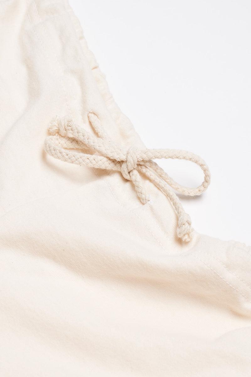 Women's Organic Drawstring Only Lounge Pants in Natural Product Image