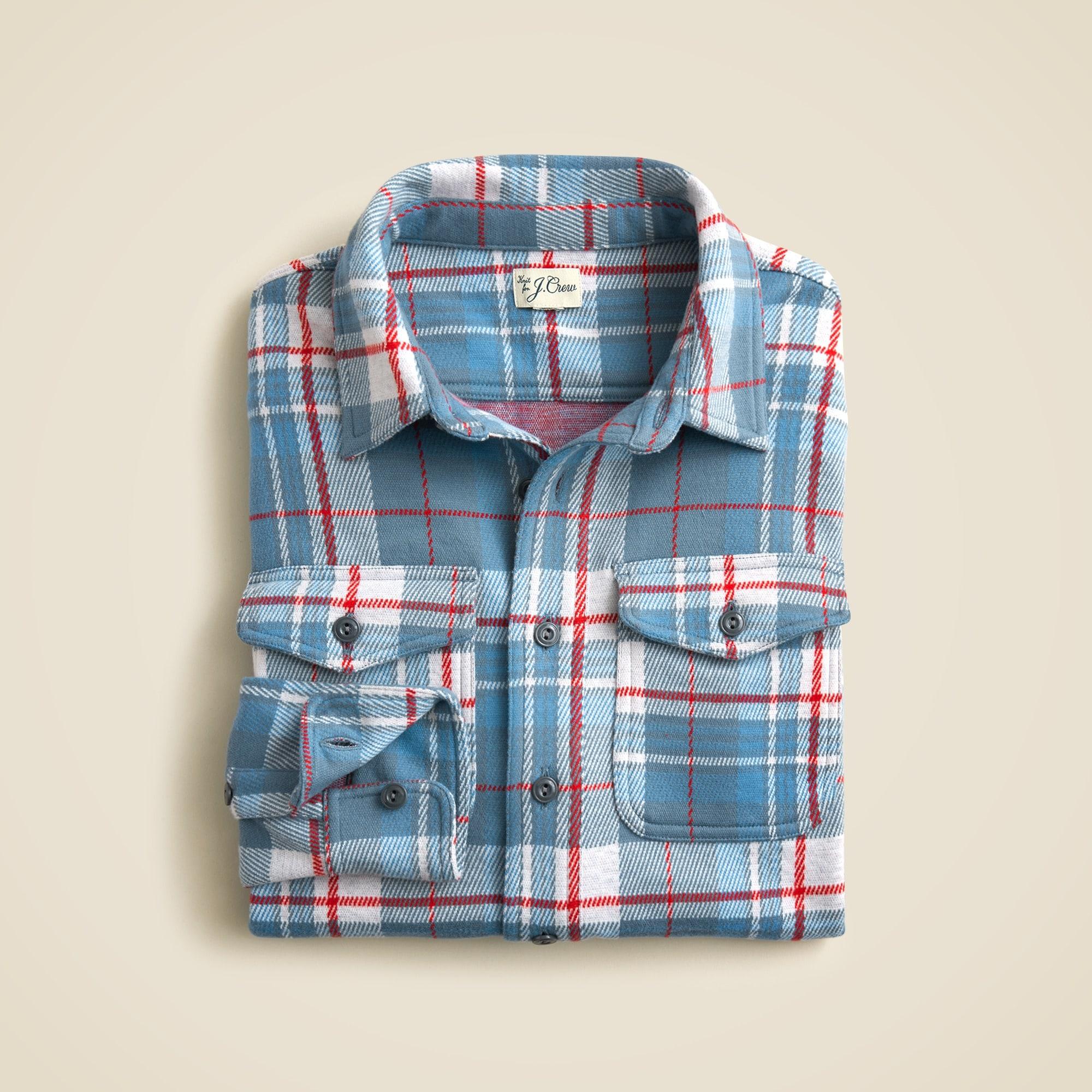 Seaboard soft-knit shirt in plaid Product Image