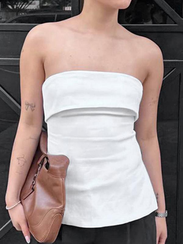 Slit Bandeau Top Product Image