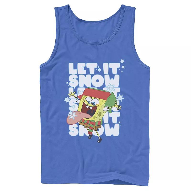 Men's Nickelodeon Spongebob Squarepants Let It Snow Let It Snow Let It Snow Graphic Tank Top,  Product Image