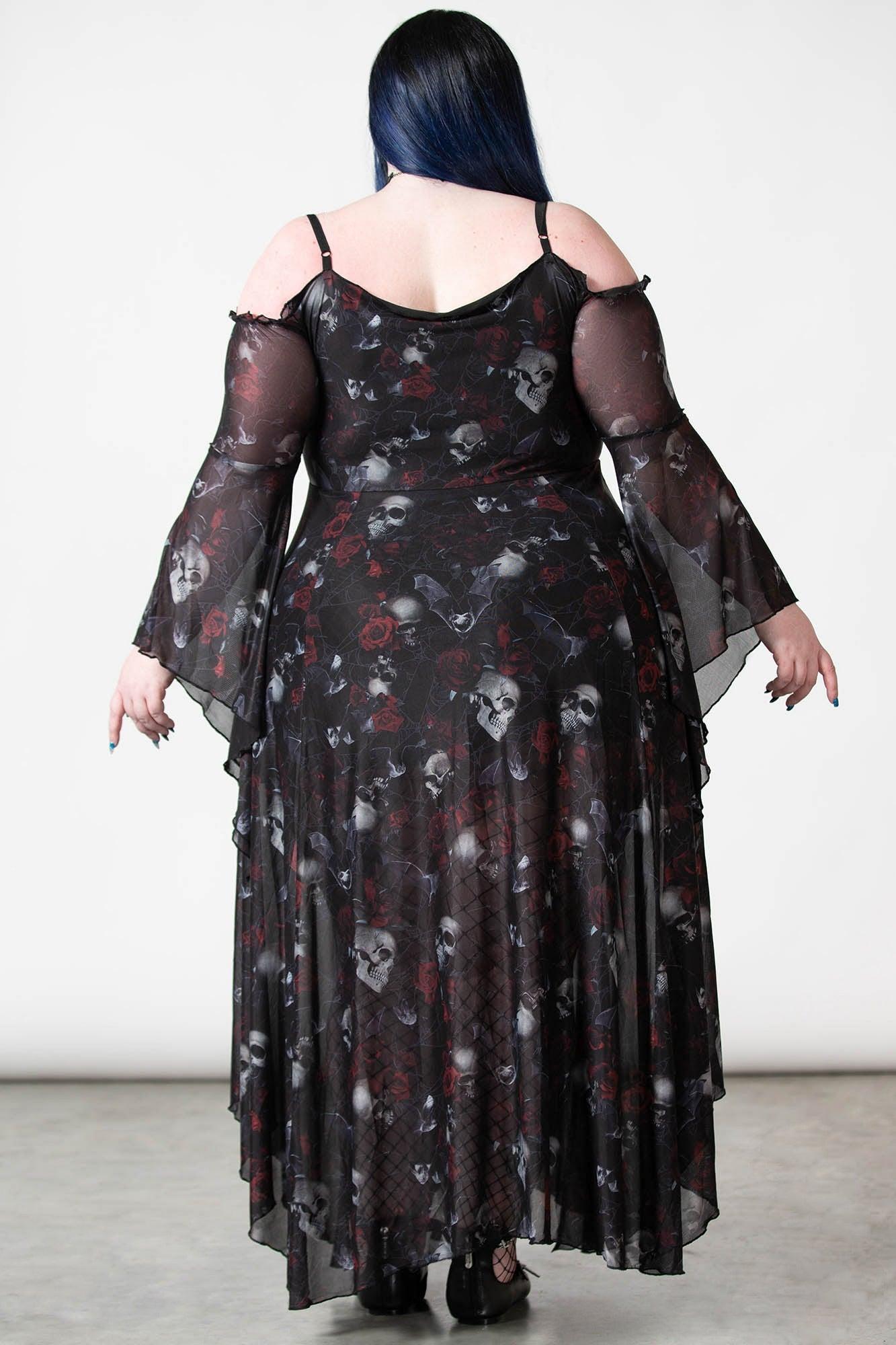 Mystic Meadow Mesh Maxi Dress Female Product Image