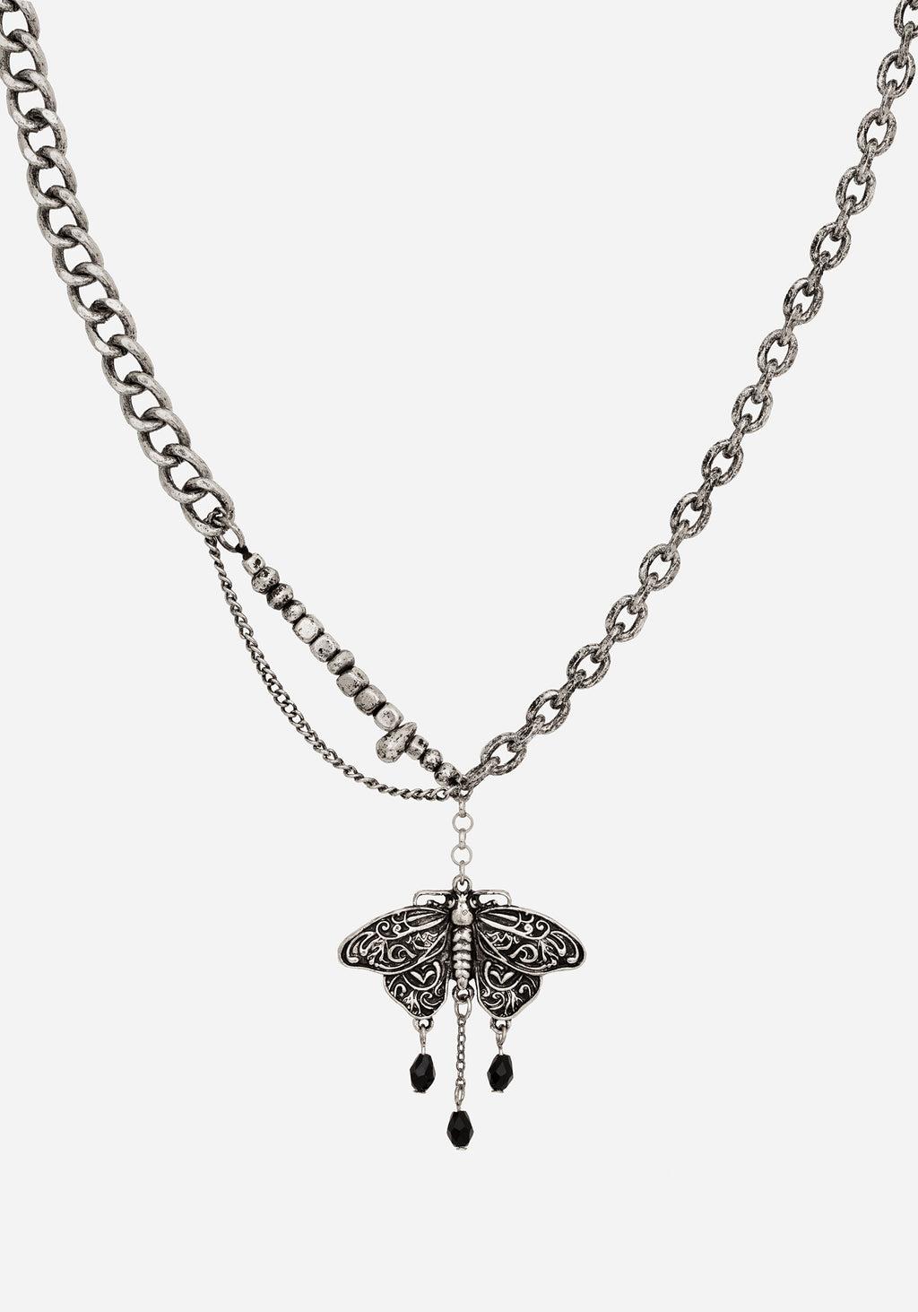 Rowan Moth Mixed Chain Necklace Product Image