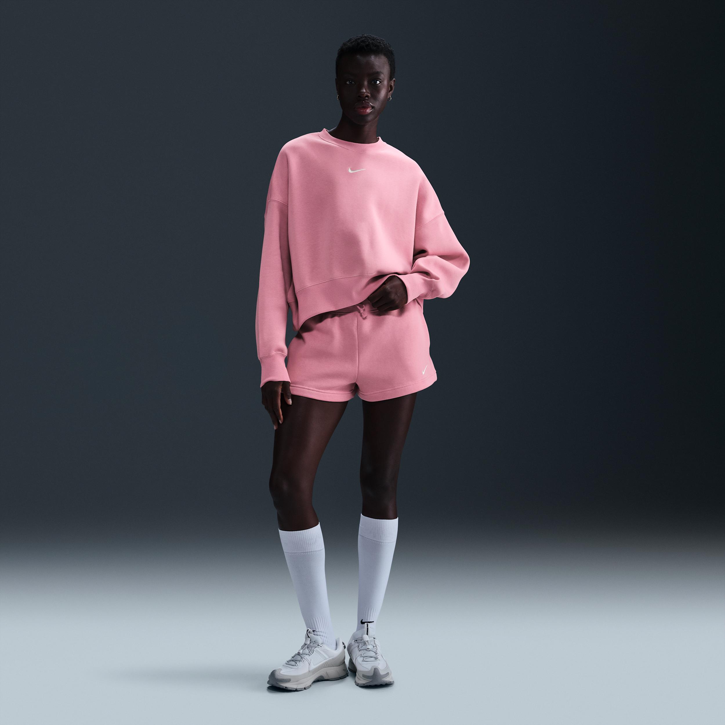 Womens Nike Sportswear Phoenix Fleece Over-Oversized Crew-Neck Sweatshirt | DQ5761-233 Product Image