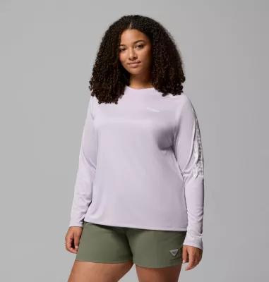 Columbia Womens PFG Tidal Tee II Long Sleeve Shirt - Plus Size- Product Image