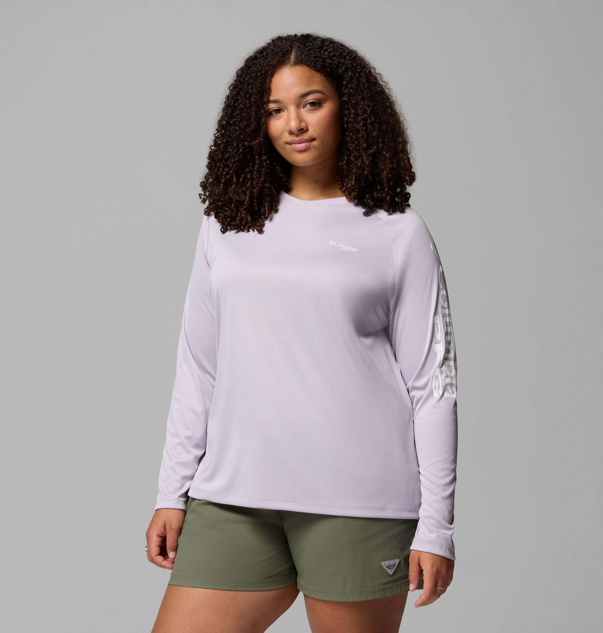 Columbia Womens PFG Tidal Tee II Long Sleeve Shirt - Plus Size- Product Image