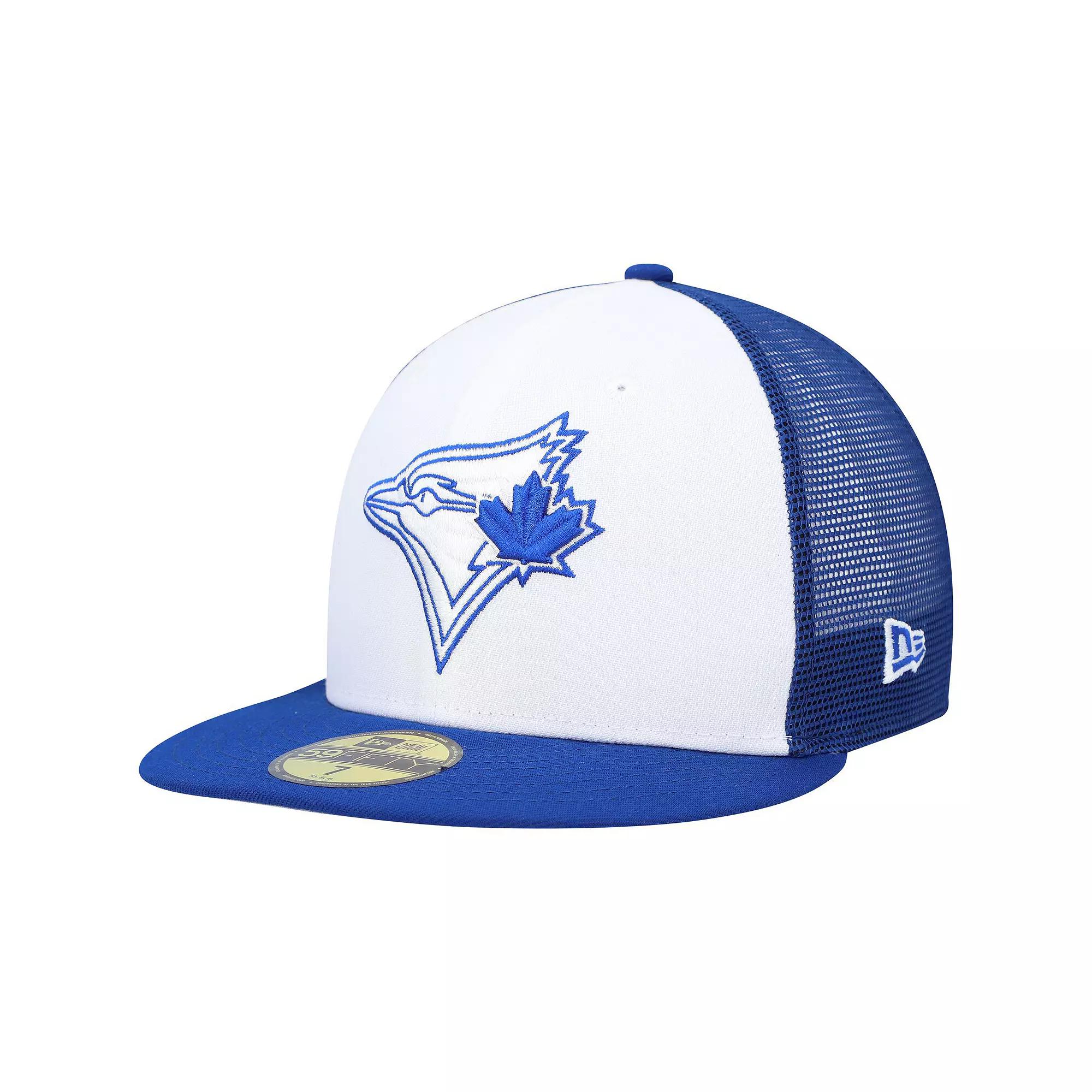 Men's New Era  Royal/White Toronto Blue Jays 2023 On-Field Batting Practice 59FIFTY Fitted Hat, Size: 7 5/8, Jay White Product Image