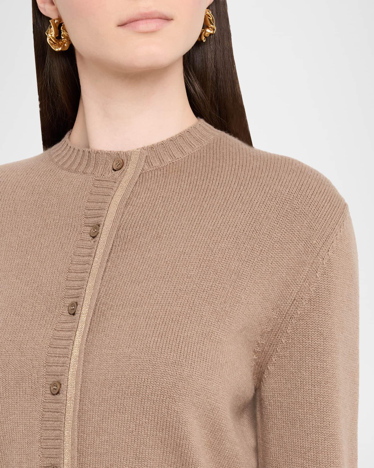 Beaded Crewneck Cardigan Product Image