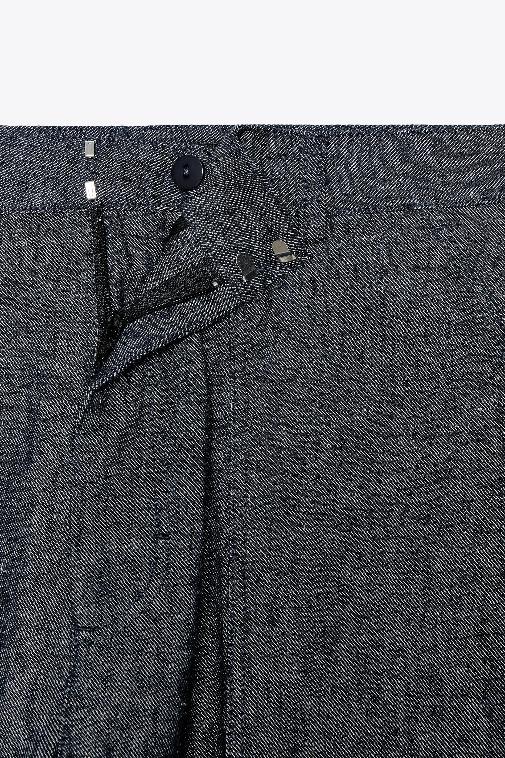 LINEN BLEND PANTS ZW COLLECTION Product Image