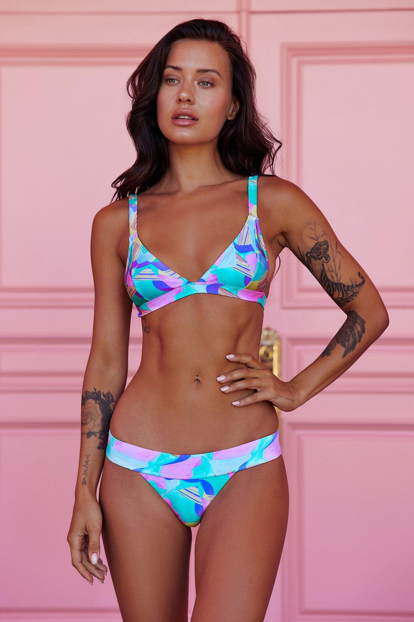 Bay Breeze Swim Top Print Product Image