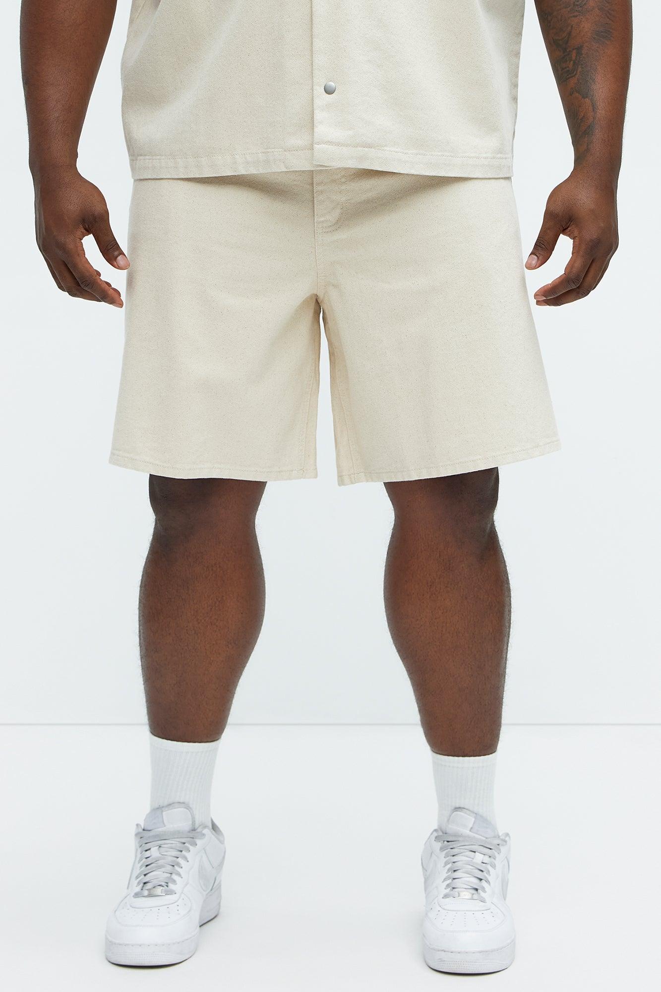 Colin Relaxed Denim Shorts - Sand Product Image