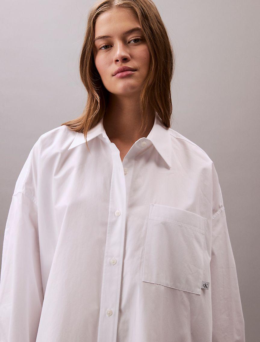 Cotton Relaxed Shirt Dress Product Image