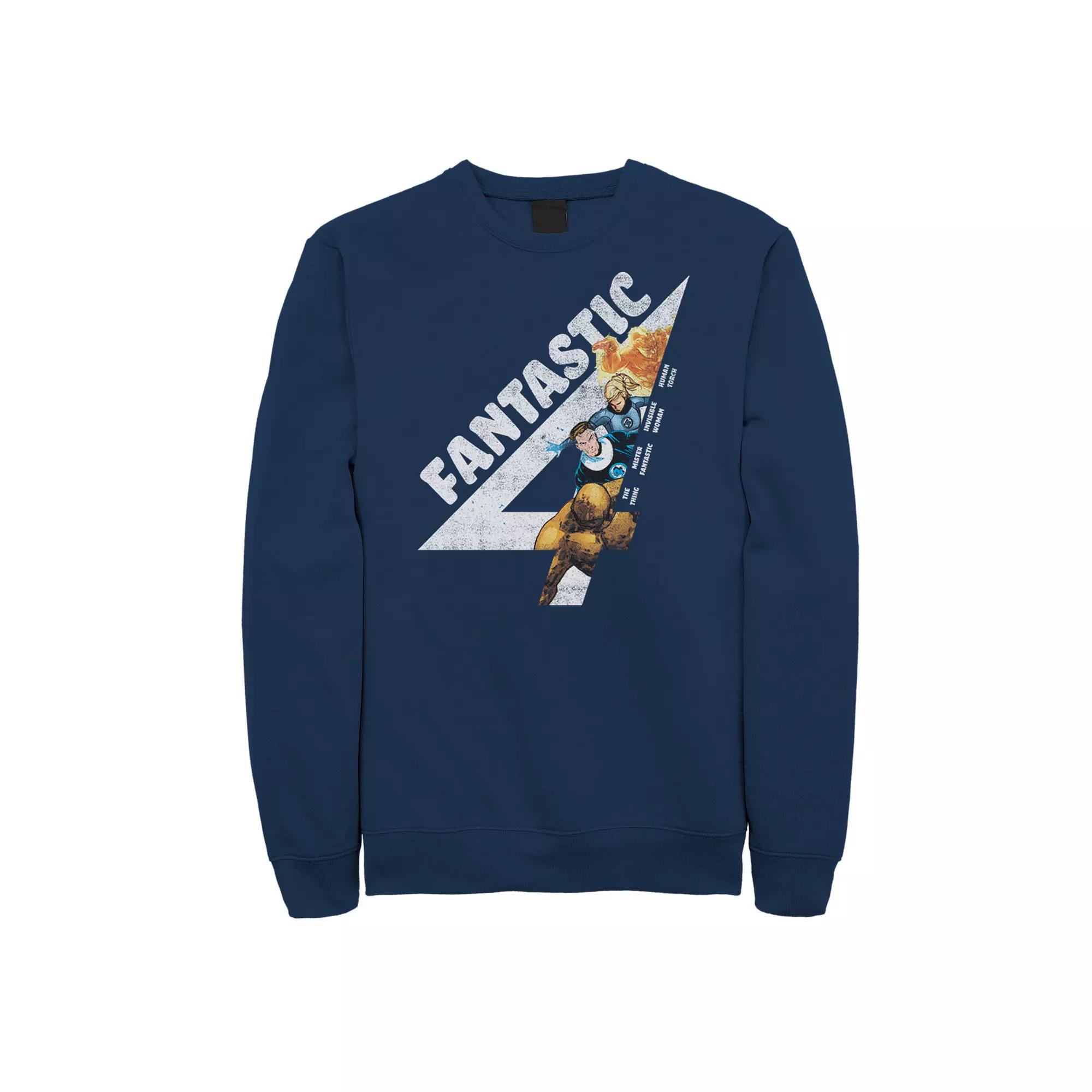 Men's Marvel Fantastic Four Group Shot Logo Fill Sweatshirt,  Product Image