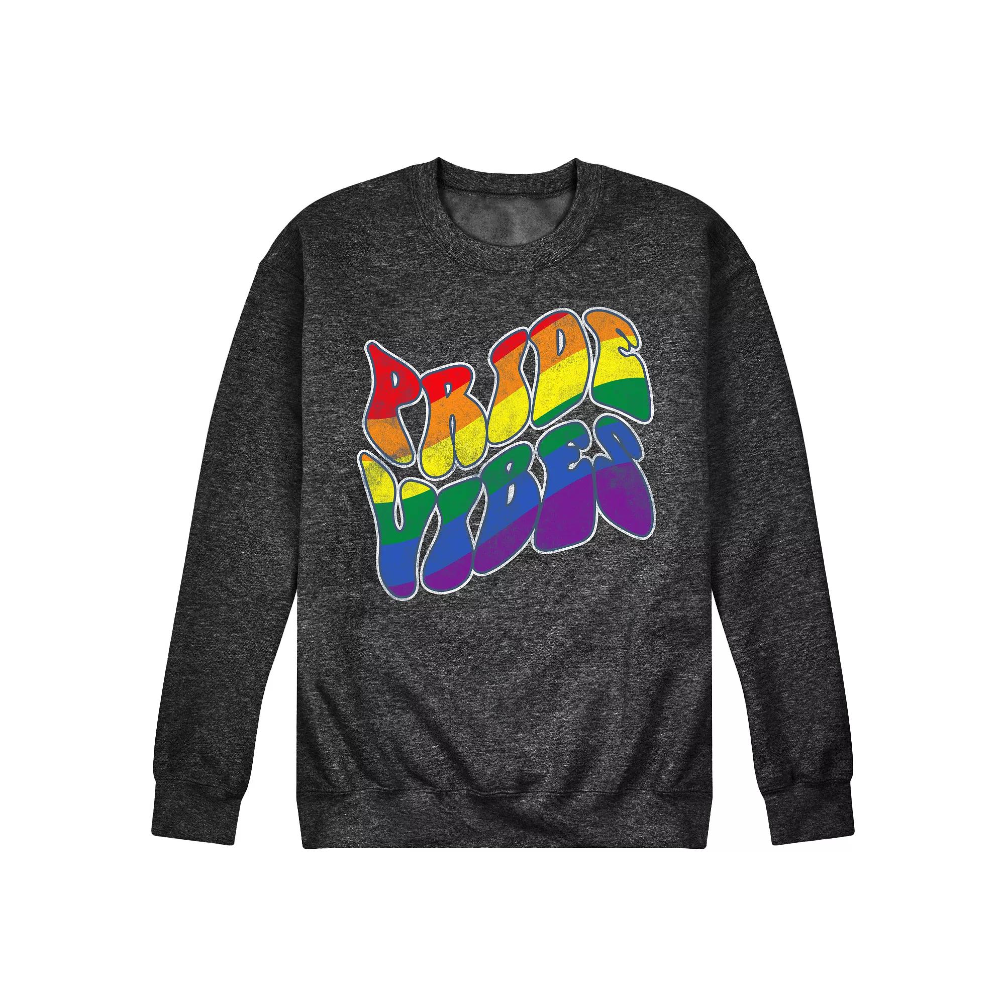 Men's Pride Vibes Fleece Sweatshirt,  Product Image