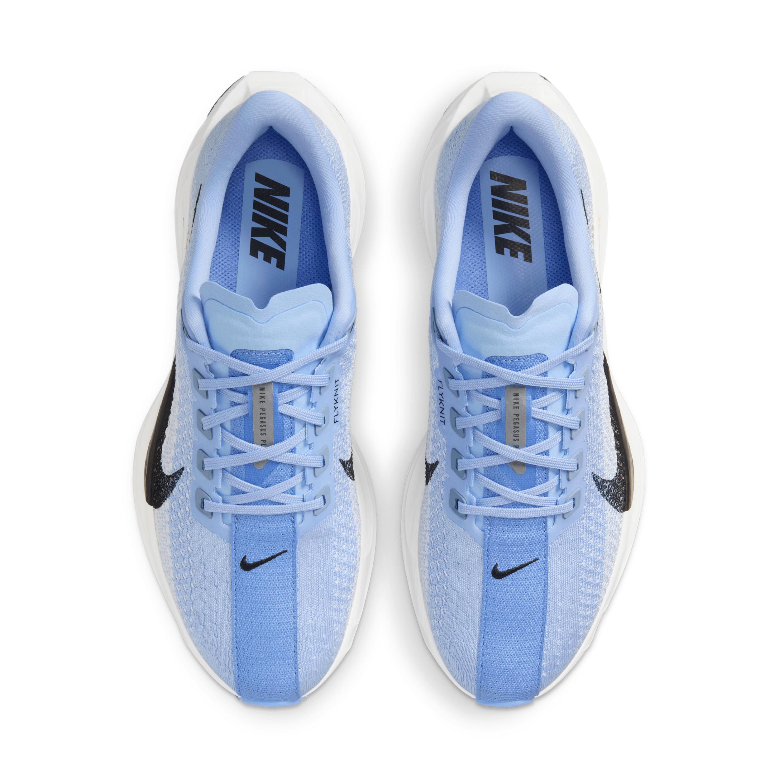 Nike Womens Pegasus Plus Road Running Shoes in Aluminum/Black/Royal Pulse Product Image