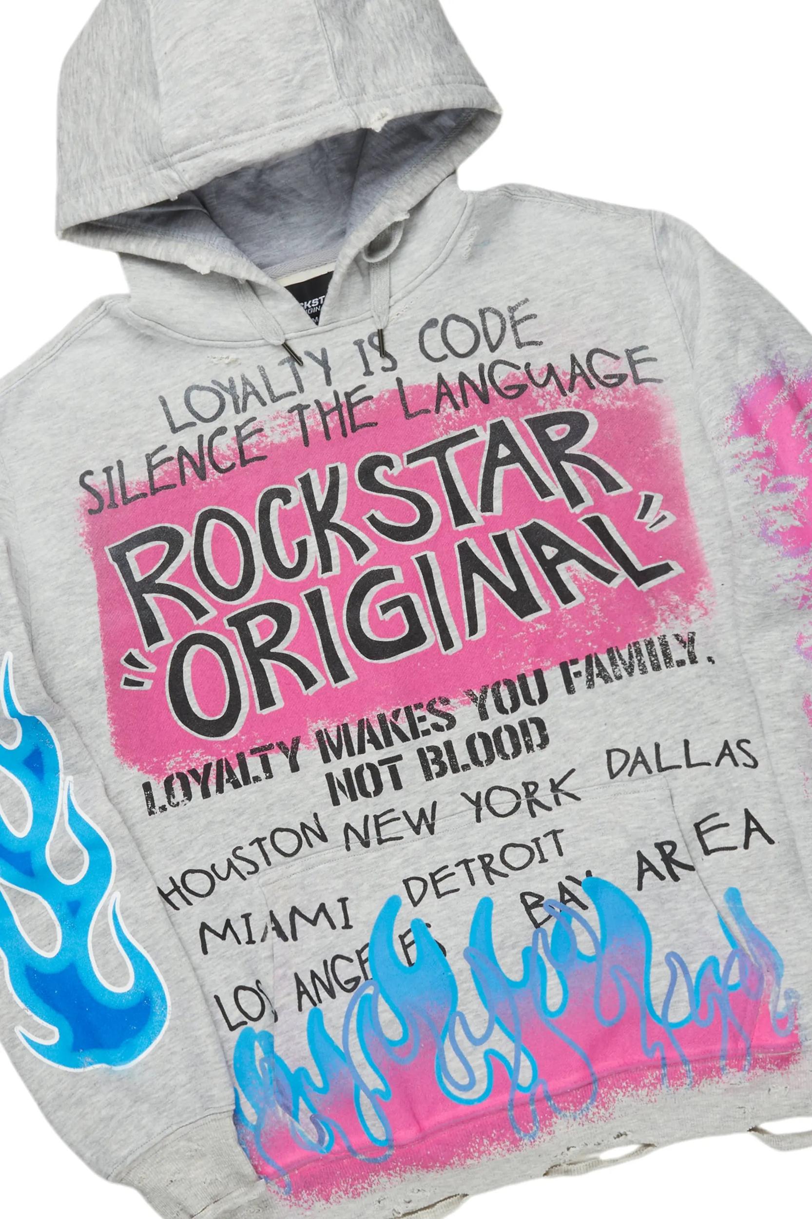 Beno Grey Hoodie & Cazer Baggy Jean Bundle Male Product Image