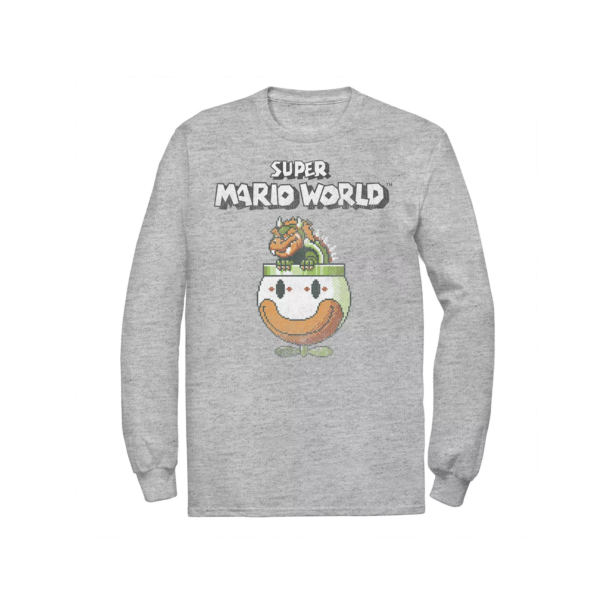 Big & Tall Nintendo Super Mario World Bowser Is King Long Sleeve, Men's,  Product Image