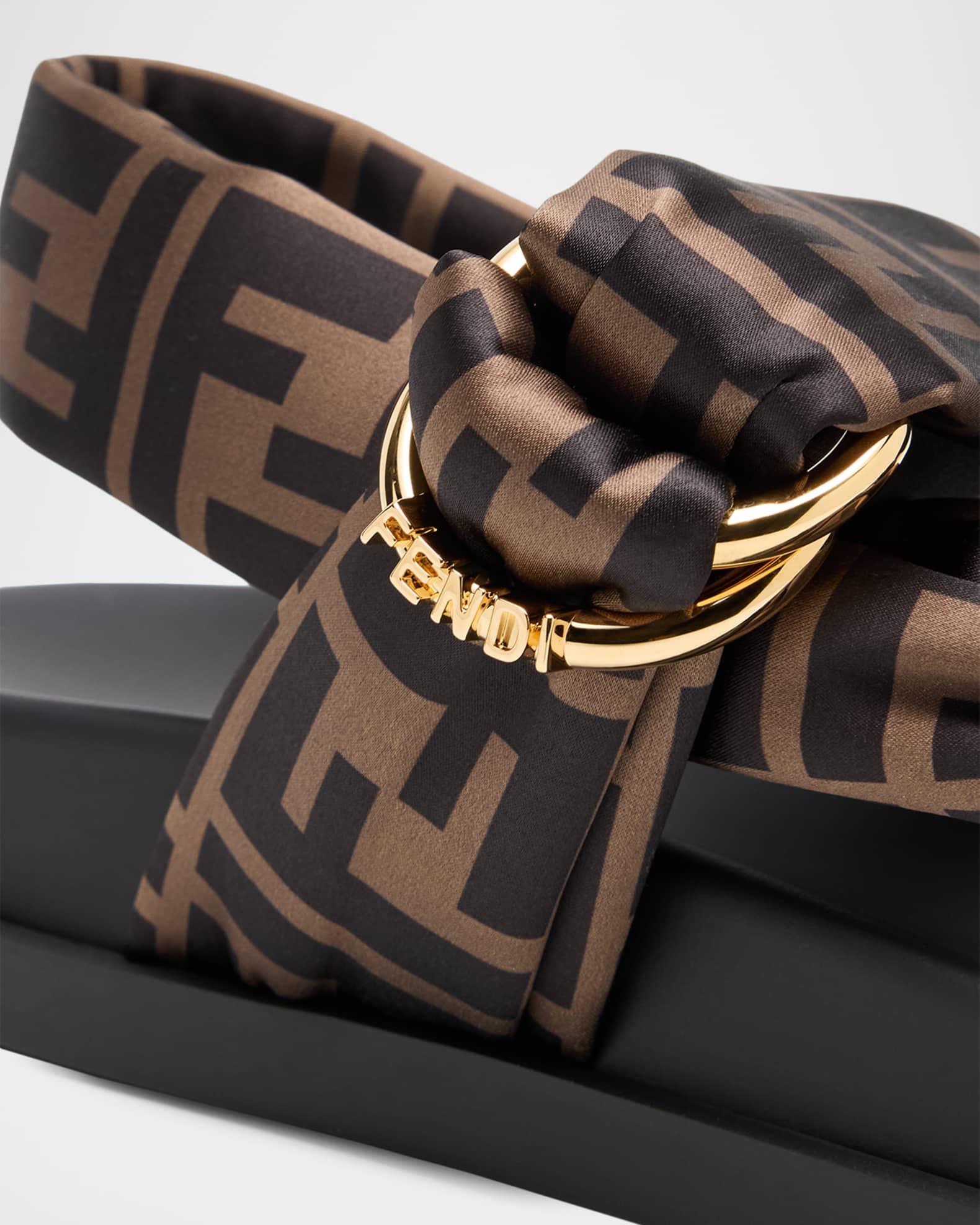 Fendi Feel Satin Sandals Product Image
