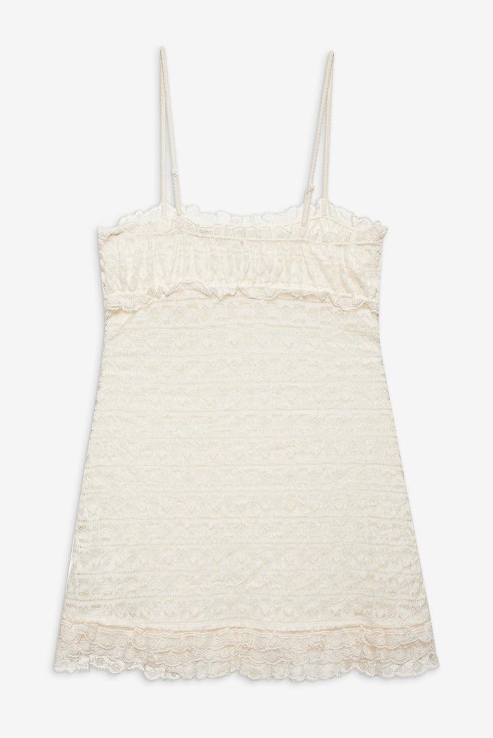 Reba Slip Dress — White Product Image