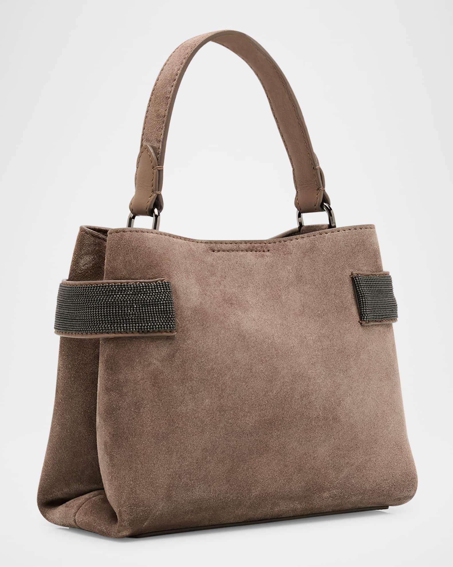 Essense Mini Monili Suede Top-Handle Bag Product Image
