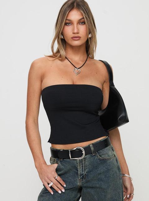 Aurorah Strapless Top Black Product Image