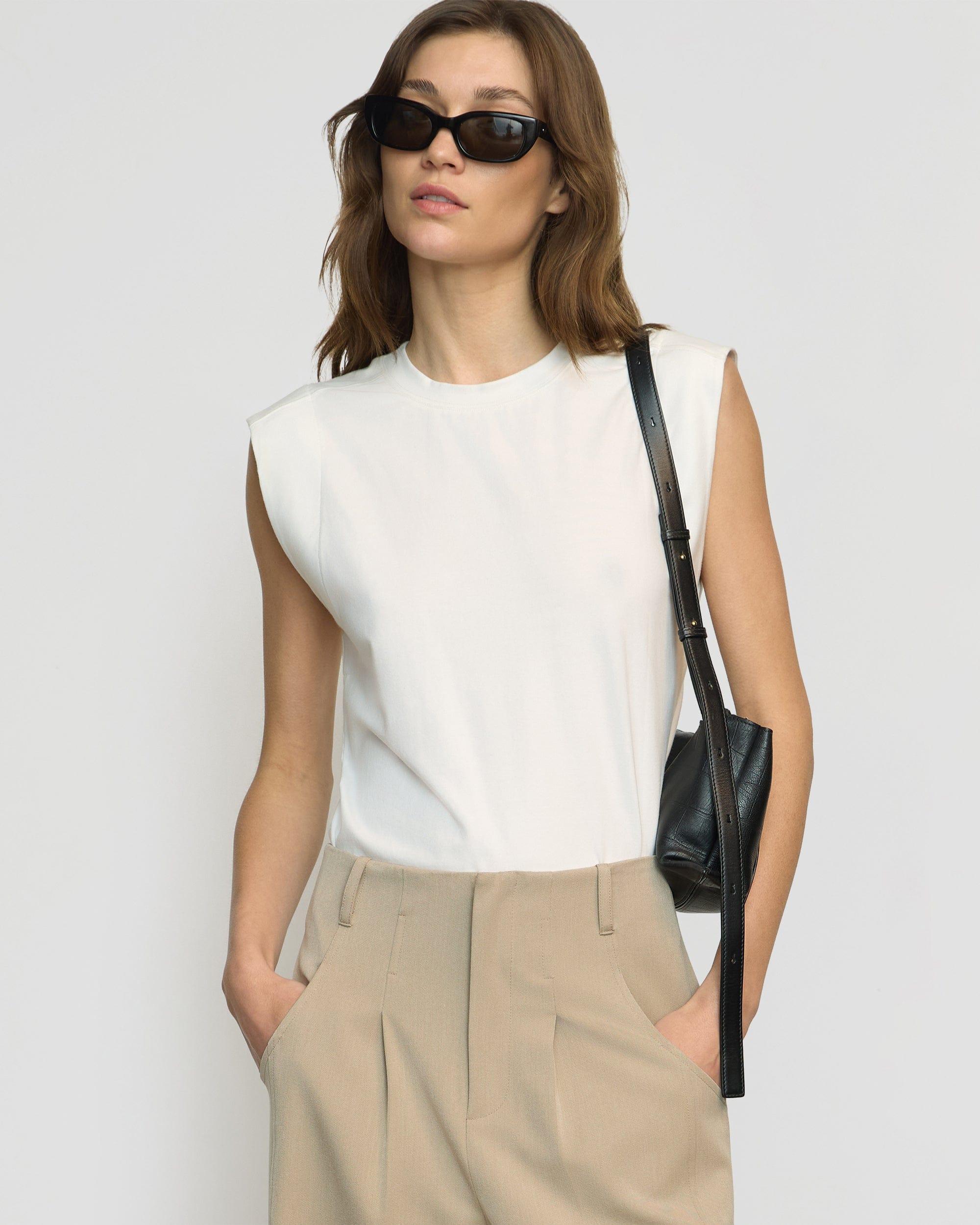 Nana Organic Cotton Structured-Shoulder Tee Product Image