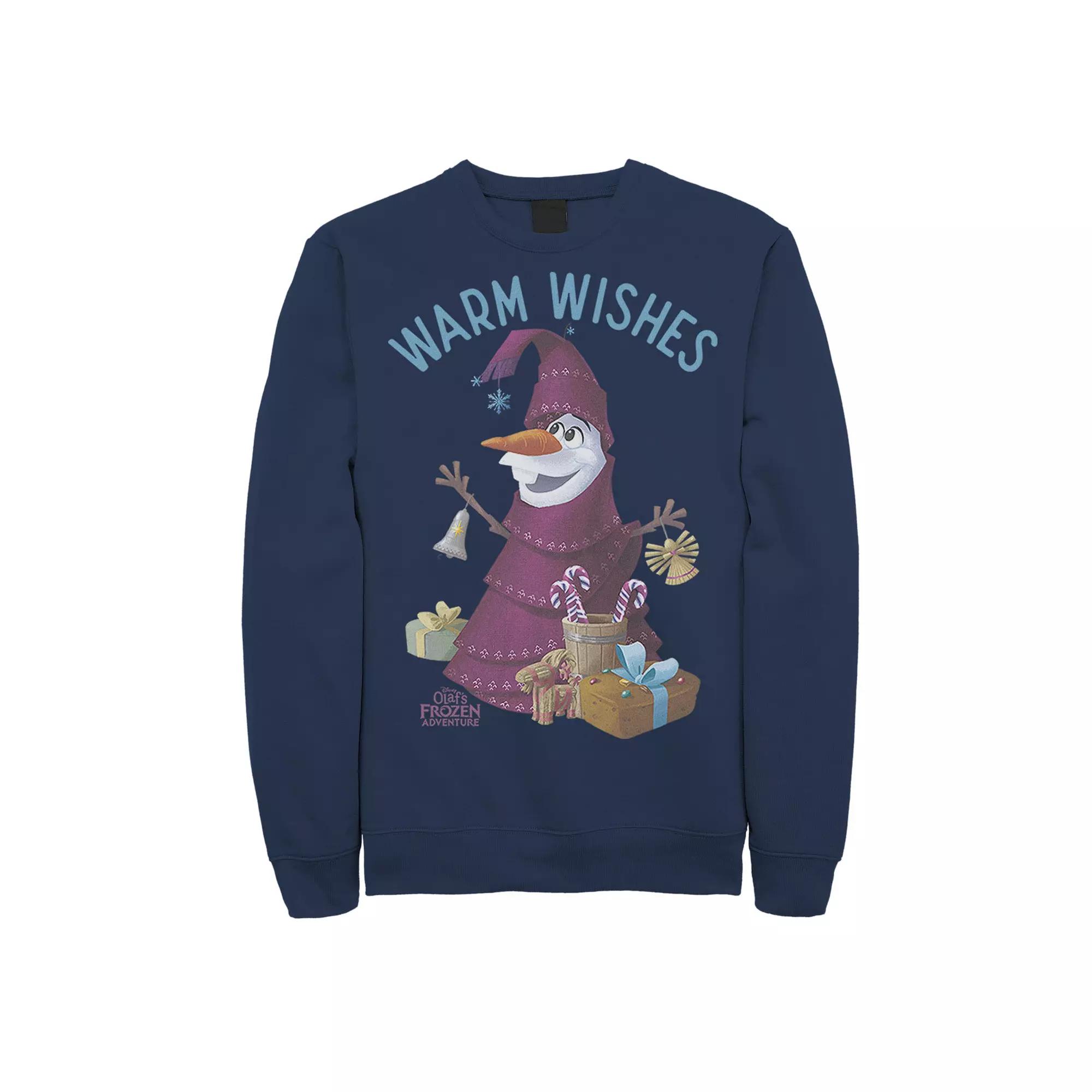 Disney's Frozen Olaf Warm Wishes Christmas Tree Men's Sweatshirt,  Product Image