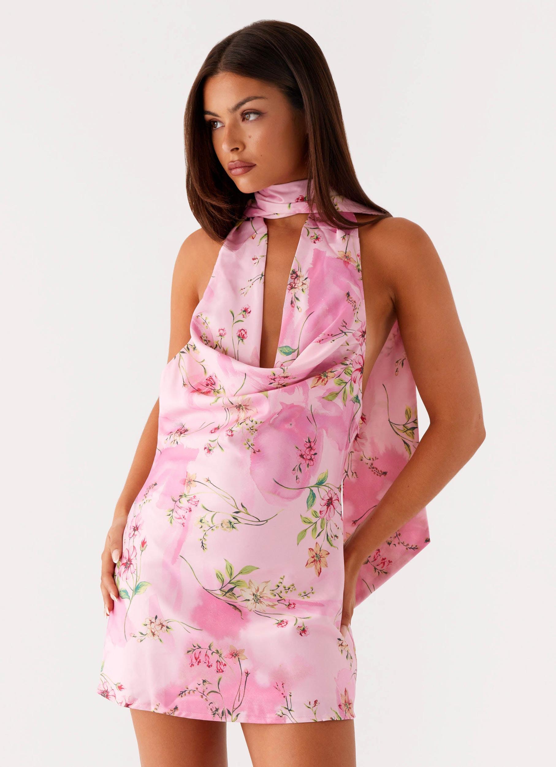 Heidi Mini Dress - Pink Floral Product Image