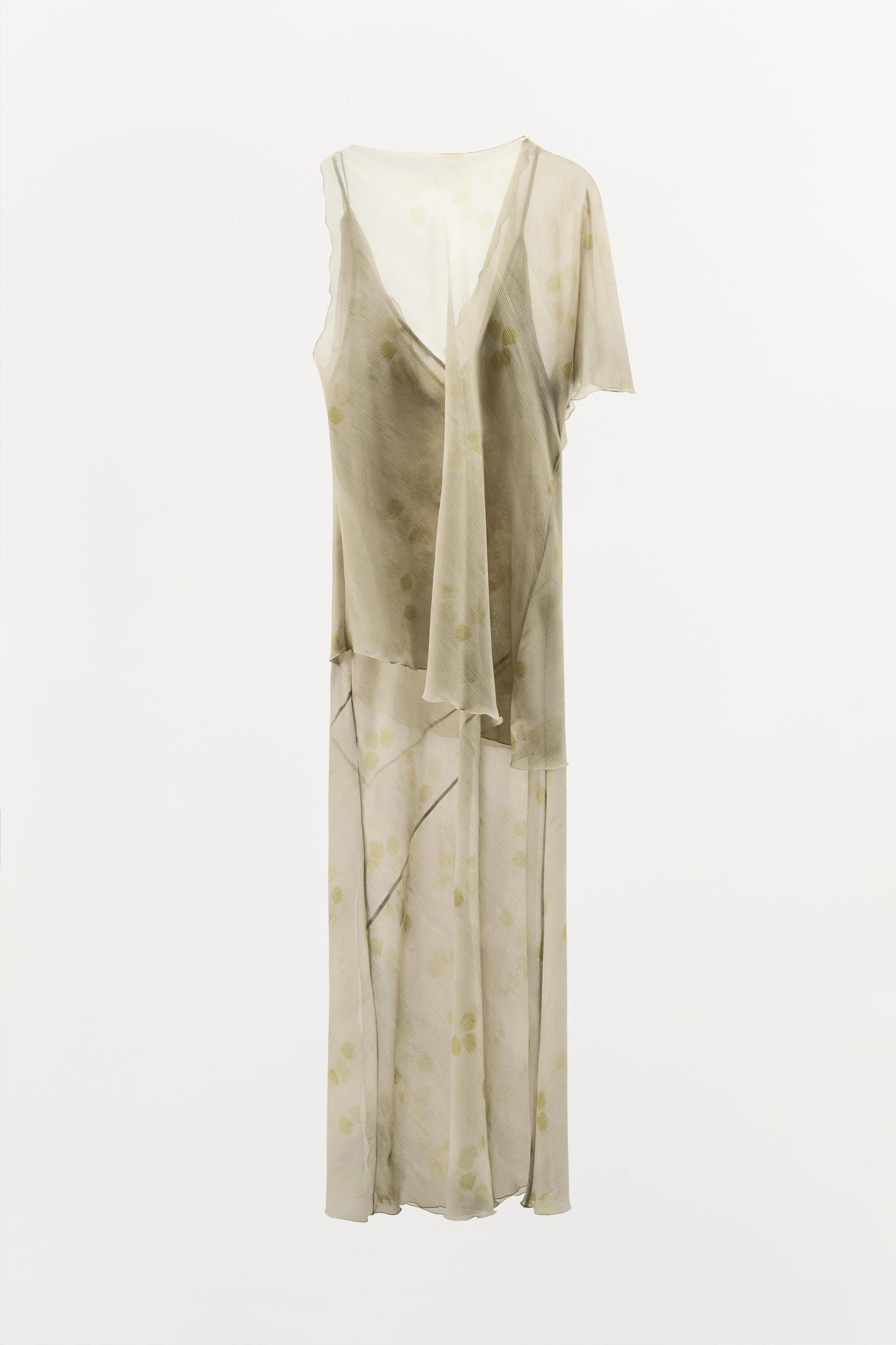 FLORAL PRINT CAPE DRESS Product Image