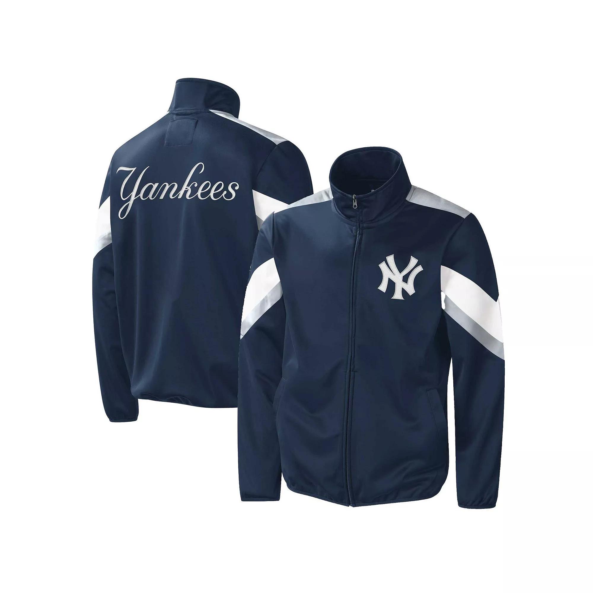 Men's G-III Sports by Carl Banks Navy New York Yankees Earned Run Full-Zip Jacket, Size: 5XL, Blue Product Image