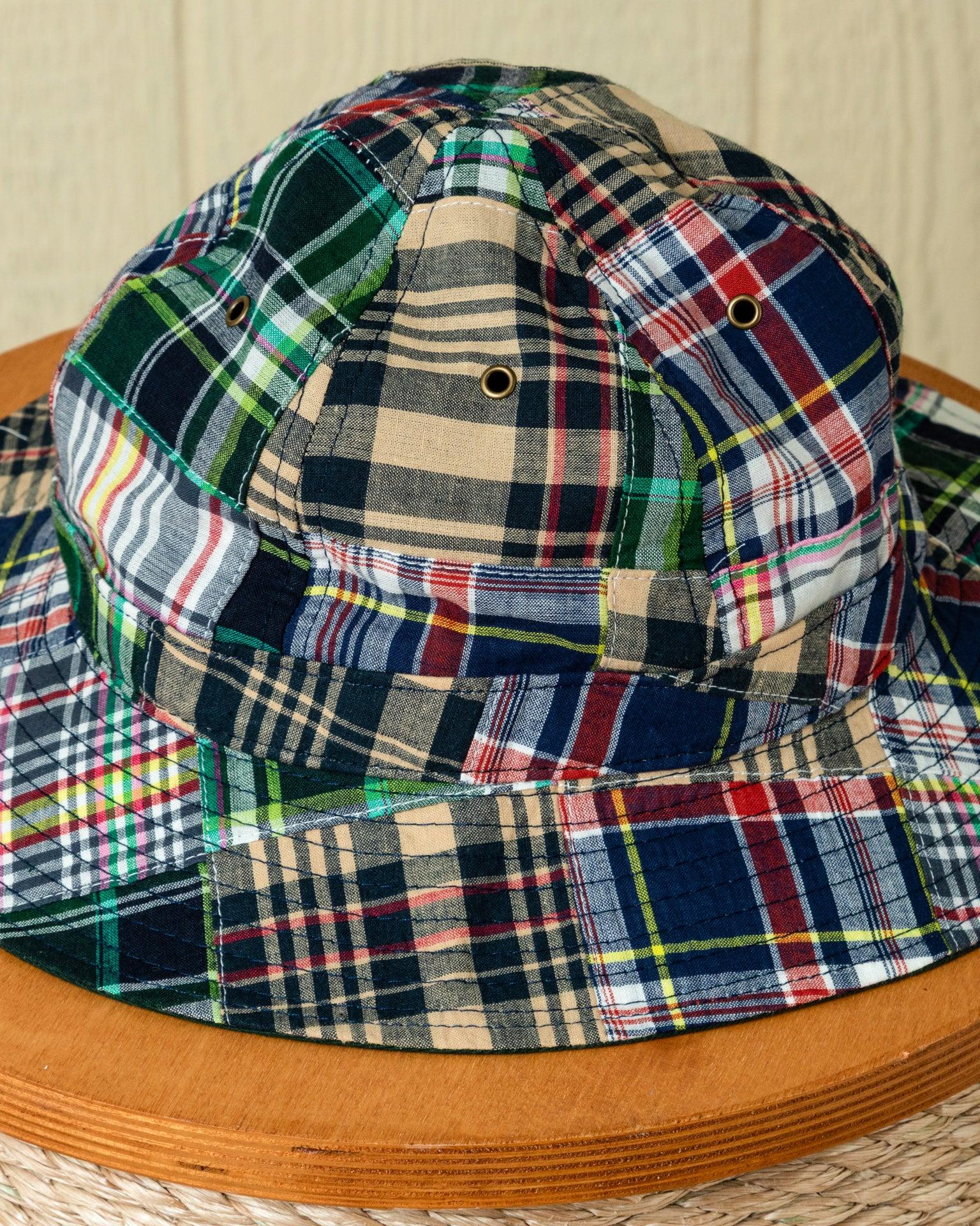 Standard Sailing Hat in Tartan Patchwork Madras Product Image