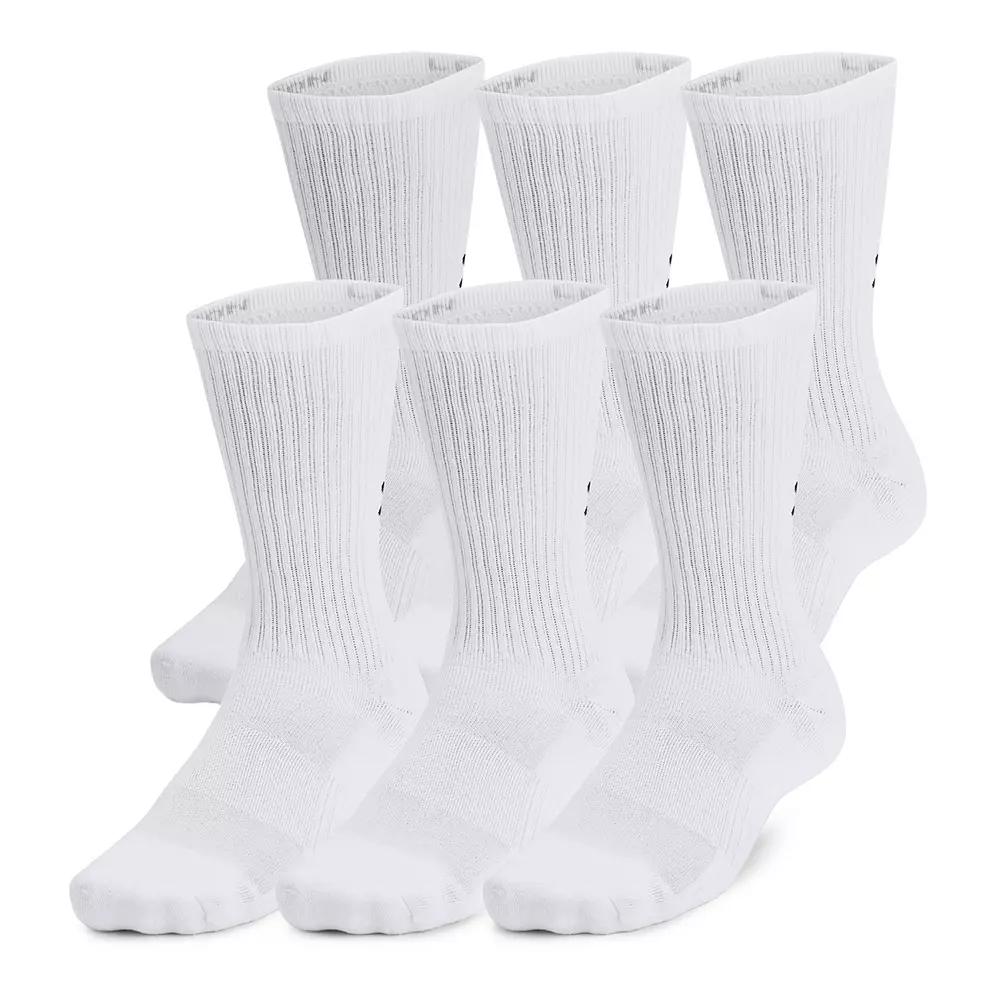 Men's Under Armour Training Cotton 6-Pack Crew Socks,  Product Image