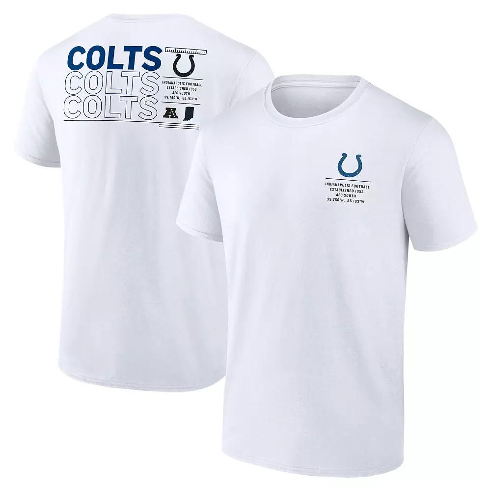 Men's Fanatics White Indianapolis Colts Repeat Stats T-Shirt,  Product Image