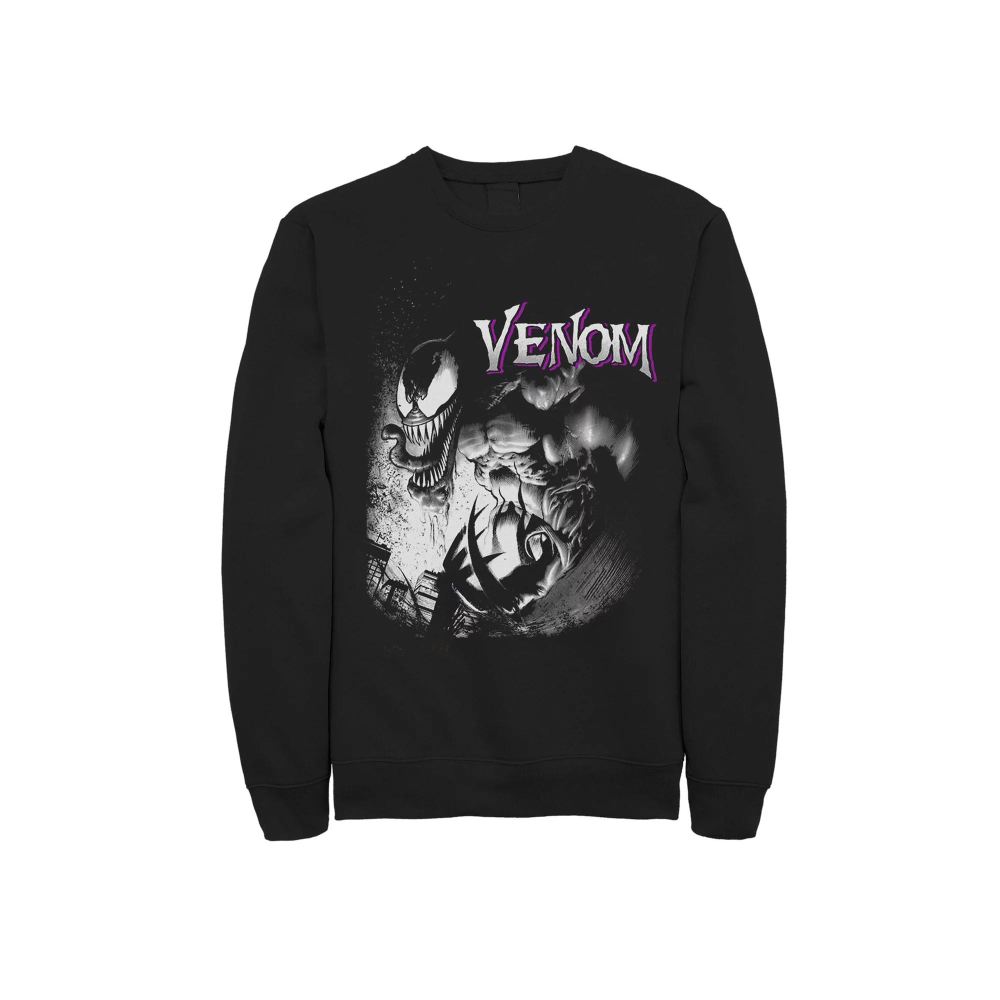 Men's Marvel Venom City Shadows Graphic Fleece Pullover,  Product Image