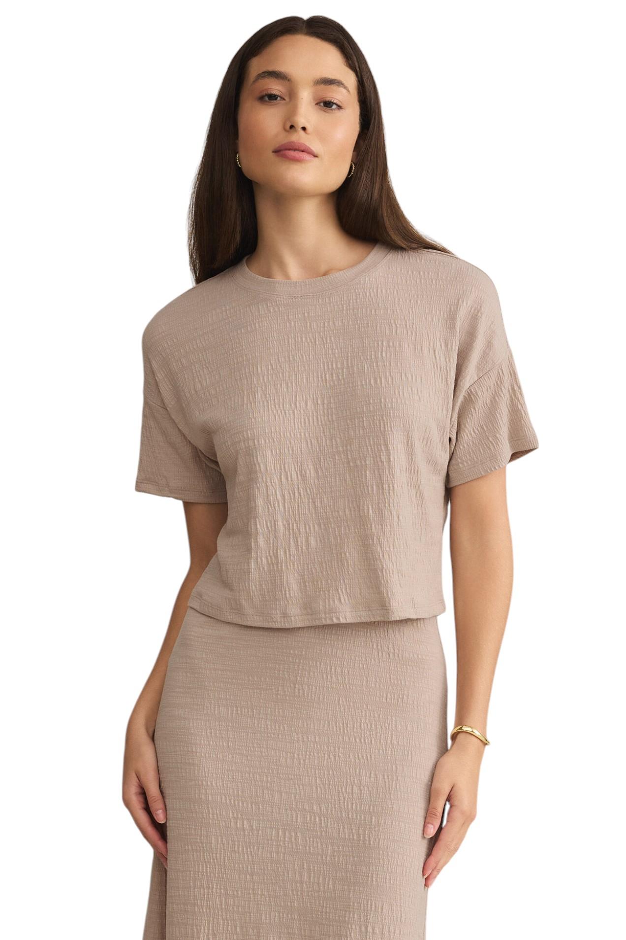 Sway Textured Cropped Tee Product Image