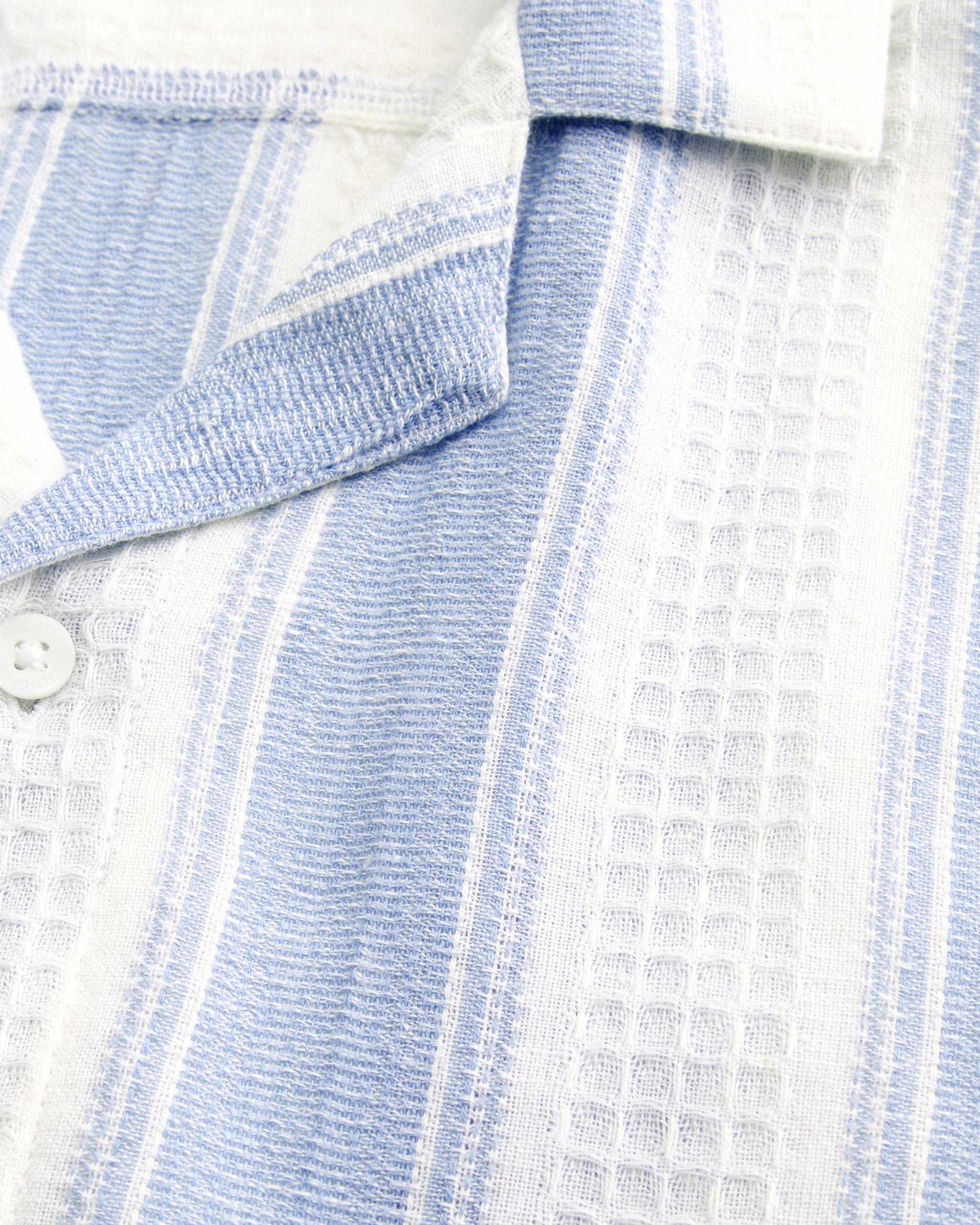 Short-Sleeve Textural Stripe Shirt Product Image