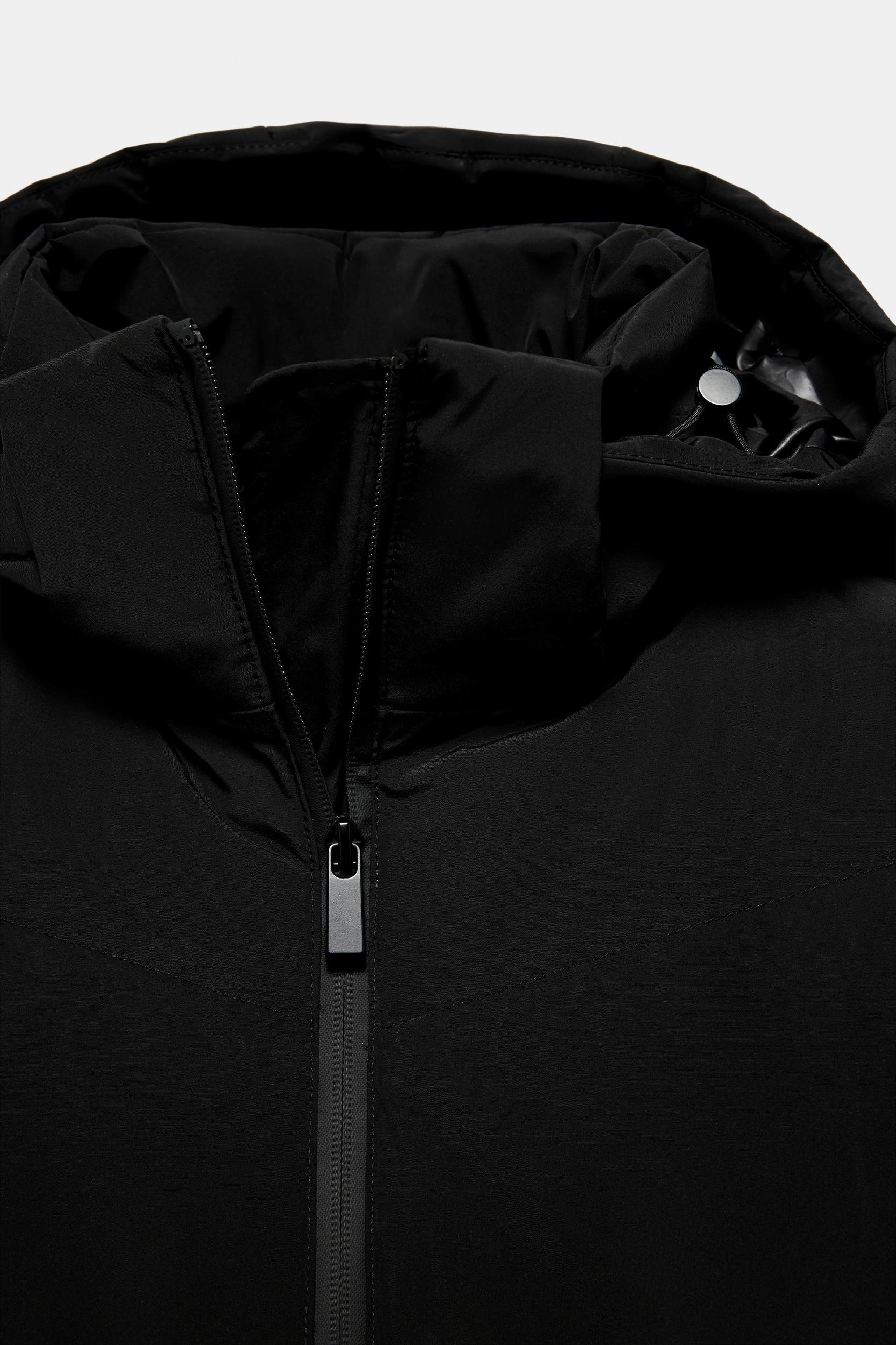 LONG 50% DOWN 50% FEATHER HOODIE WATER REPELLENT WINDPROOF ANORAK Product Image
