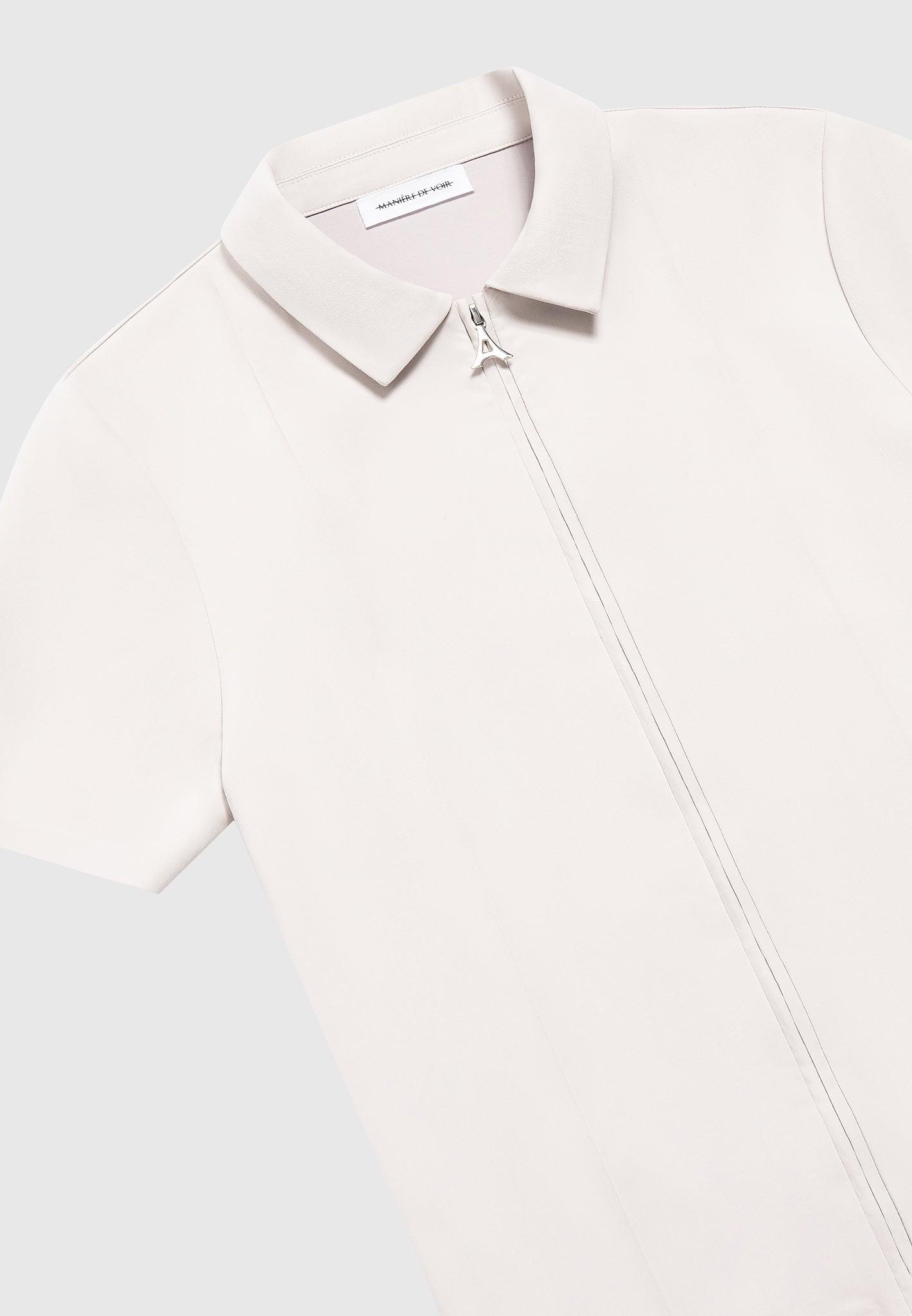 Tailored Shirt With Crease - Stone Male Product Image
