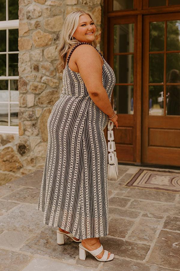 Acapulco Sunsets Knit Maxi Dress Curves Product Image