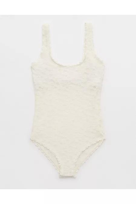 Show Off Vintage Lace Scoop Bodysuit Women's Product Image