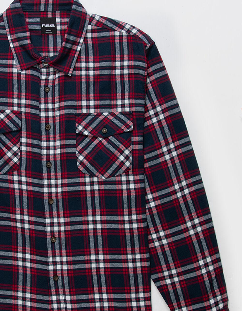 RSQ Mens Flannel - RED COMBO Product Image