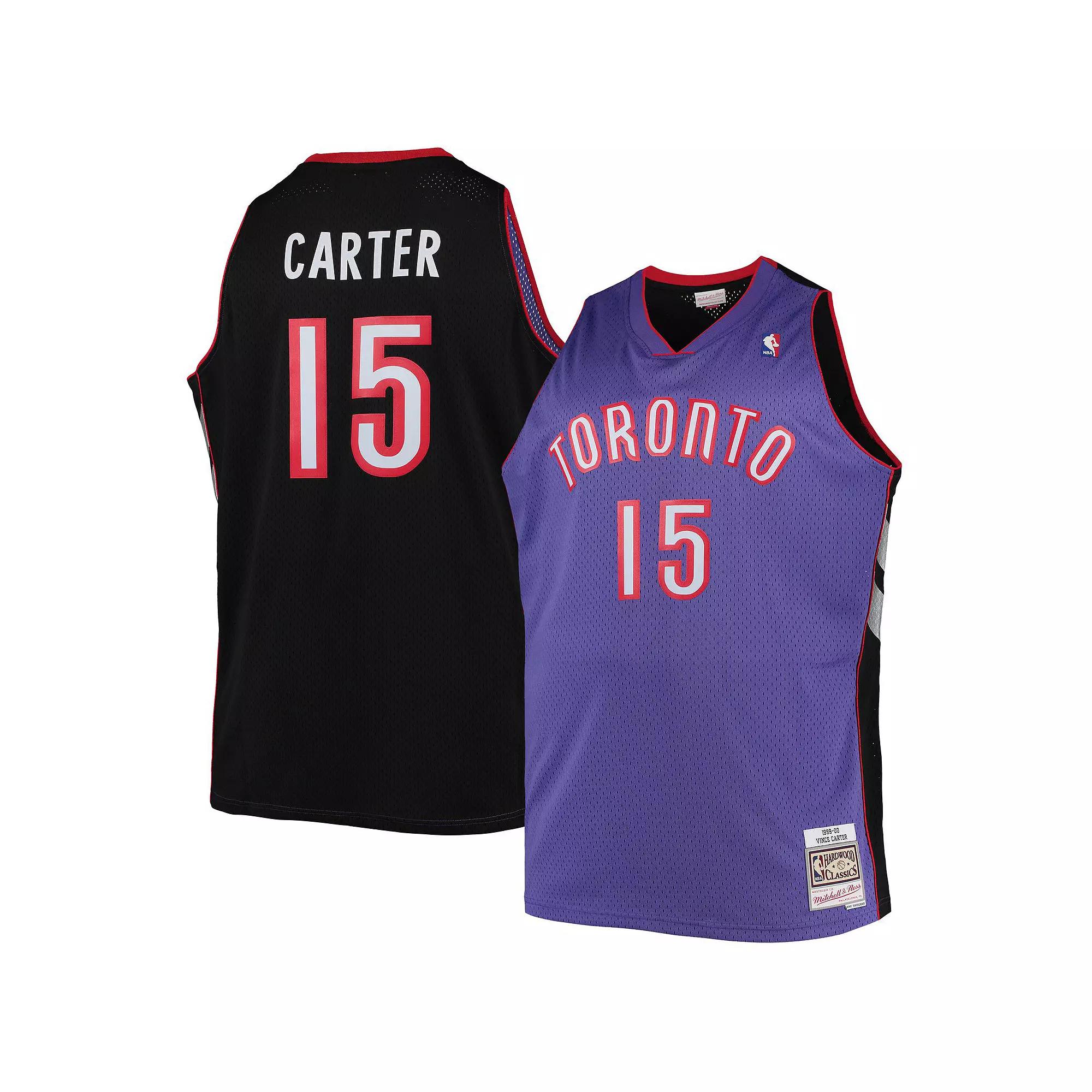 Men's Mitchell & Ness Vince Carter Purple Toronto Raptors Big & Tall 1999/00 Hardwood Classics Swingman Jersey, Size: 3XB, Rpt Purple Product Image