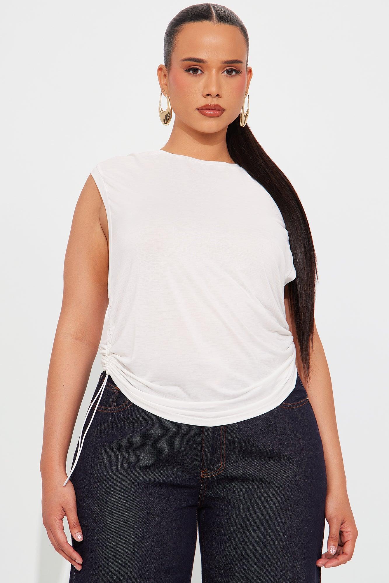 Everyday Active Slub Tank - White Product Image