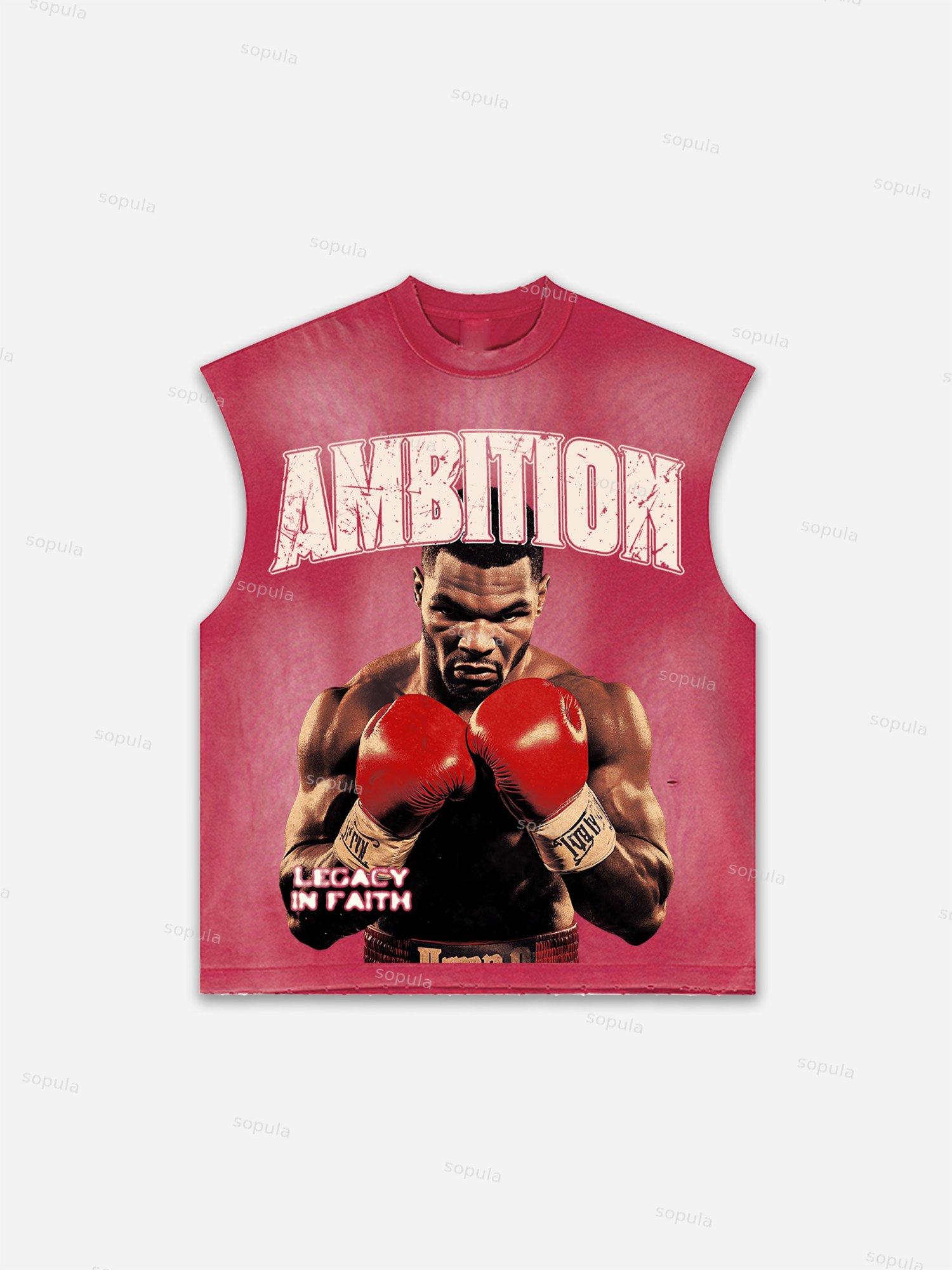 Basketball Dreams Boys Print Distressed Tank Top Product Image