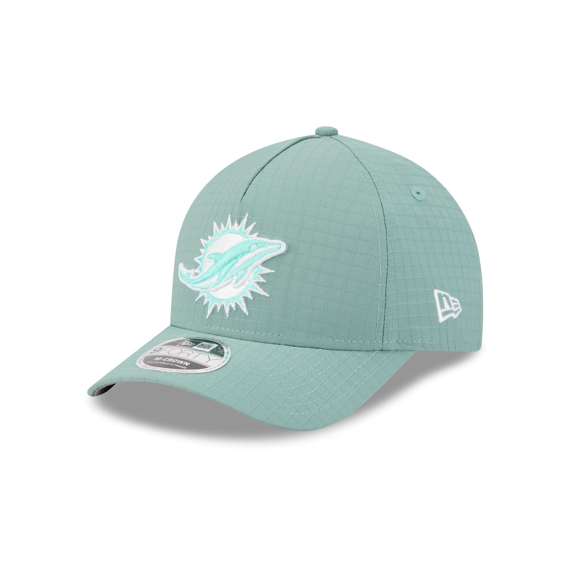 Miami Dolphins Green Ripstop 9FORTY M-Crown A-Frame Snapback Hat Male Product Image