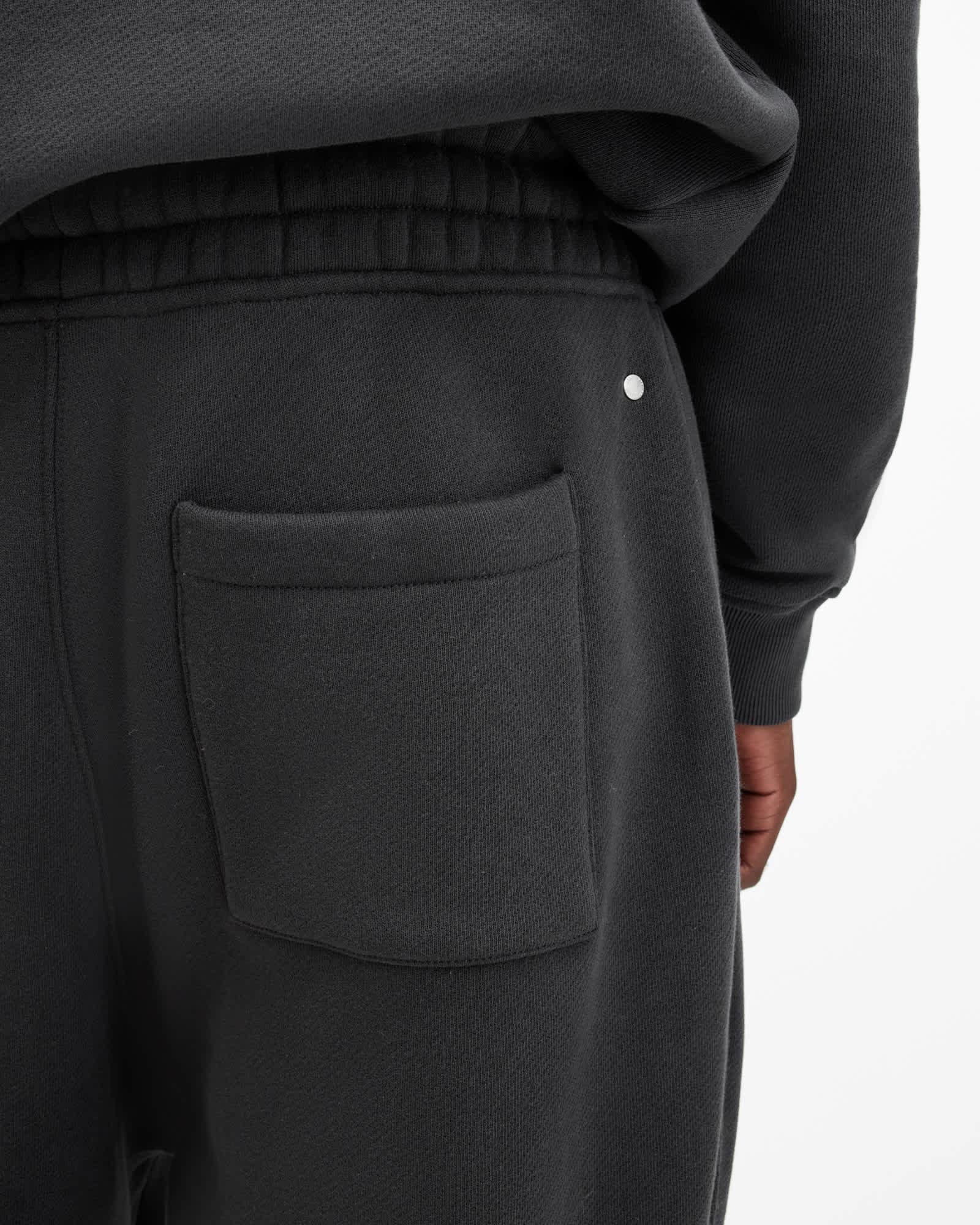 Haven Relaxed Fit Embroidered Sweatpants Washed Black | ALLSAINTS US Product Image