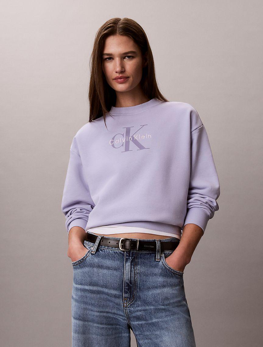 Monologo French Terry Relaxed Sweatshirt Product Image