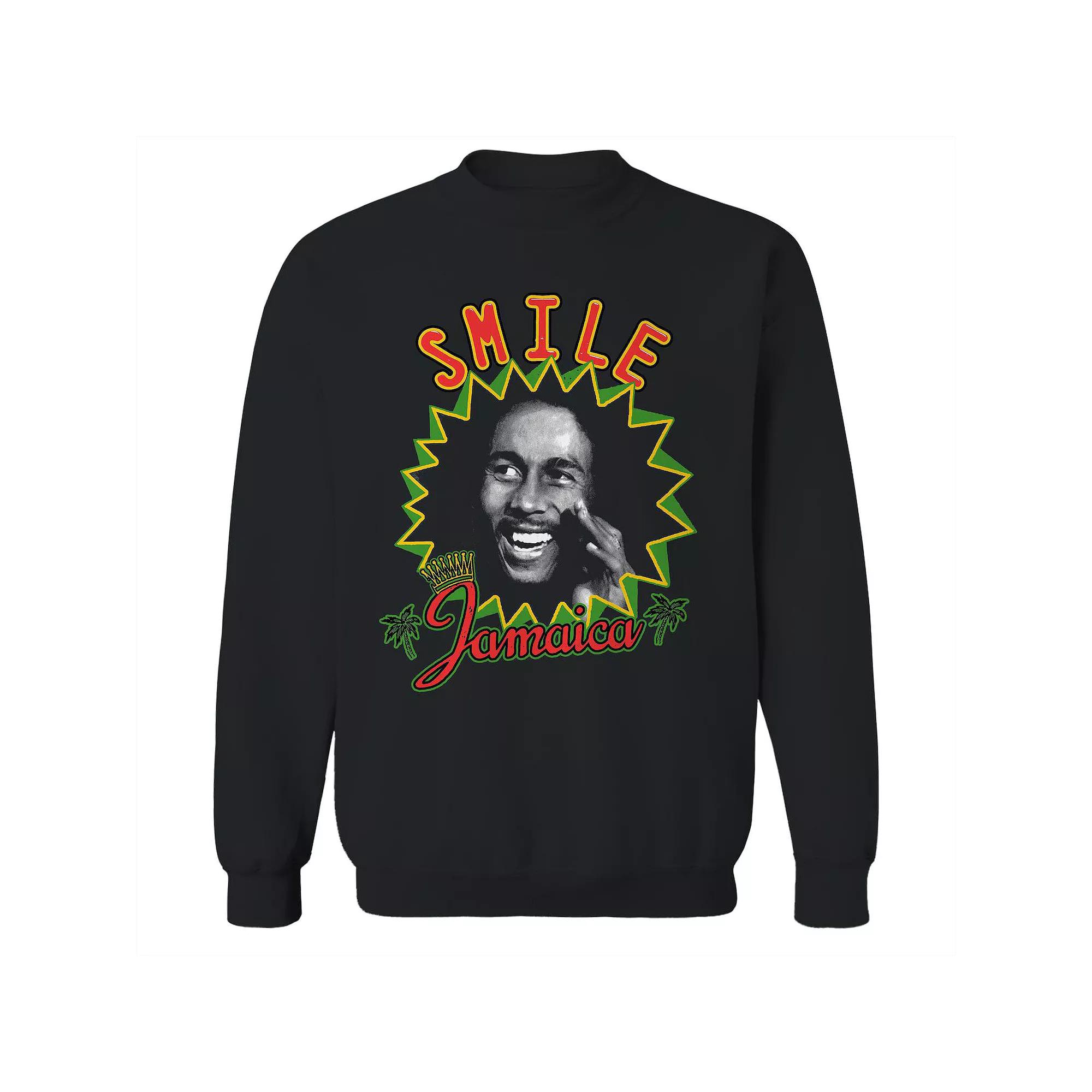 Junior's Bob Marley Smile Jamaica Graphic Fleece Sweatshirt, Women's, Size: XXL, Black Product Image